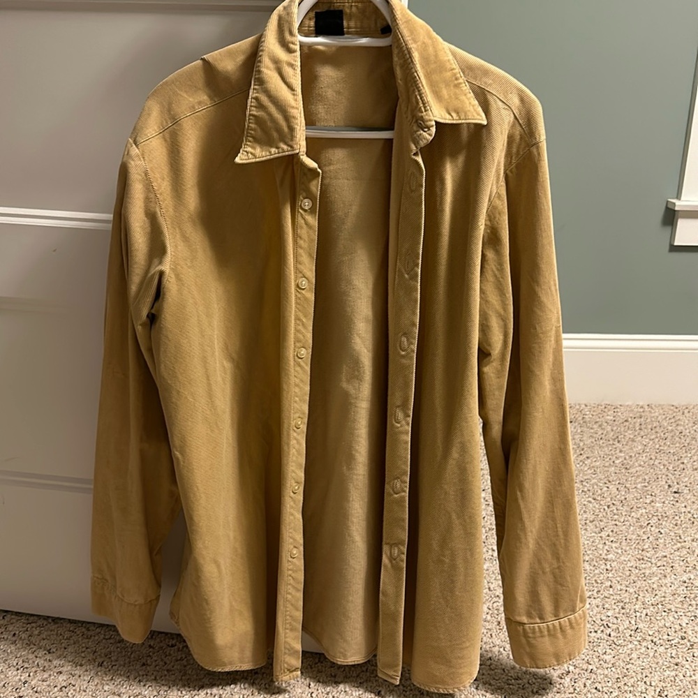 corduroy long sleeve button up